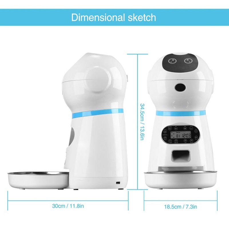 3.5l Smart Food Dispenser For Cats And Dogs