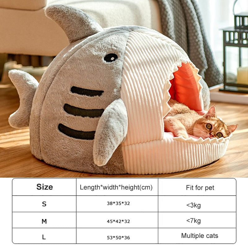 Portable Enclosed Warm Cat Bed