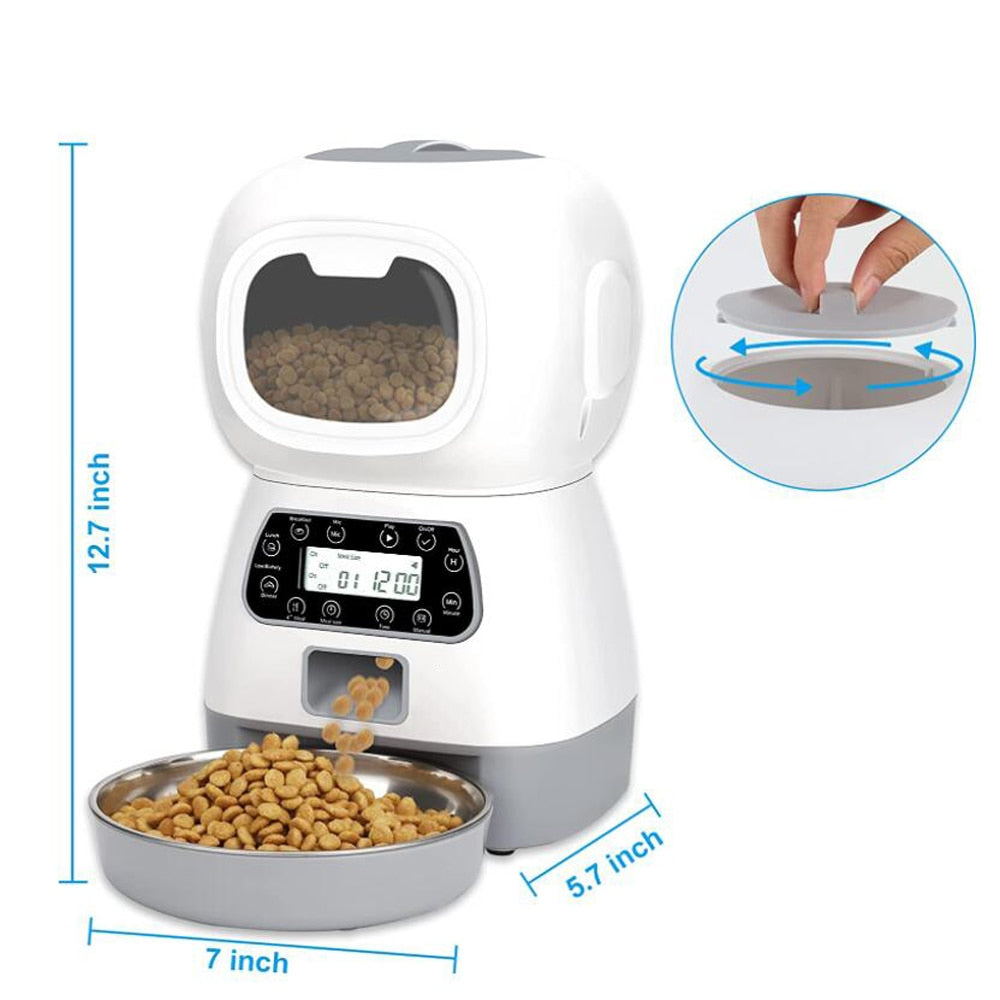 3.5l Smart Food Dispenser For Cats And Dogs