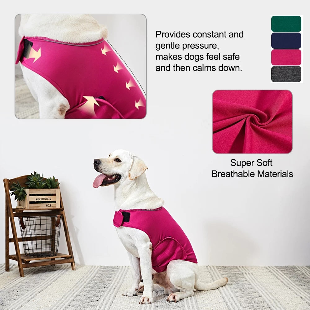 Xs-xl Reflective Dog Anxiety Vest For All Sizes
