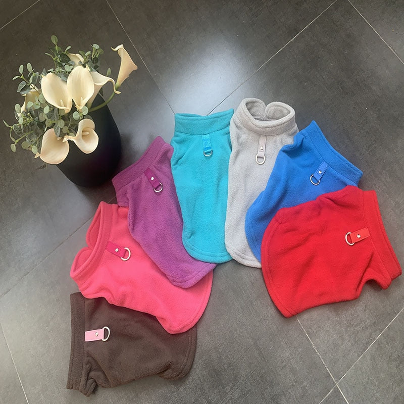 Cozy Winter Fleece Pet Dog Clothes