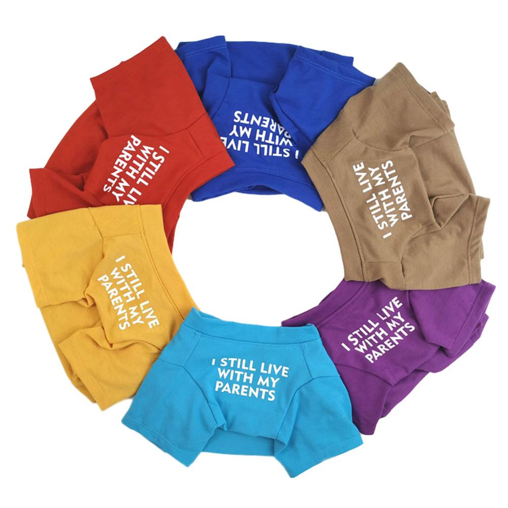 Soft Letters Printed French Bulldog Clothes