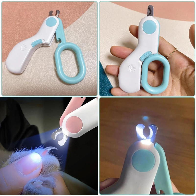 LED Light Professional Pet Nail Clipper For Small Dogs And Cats