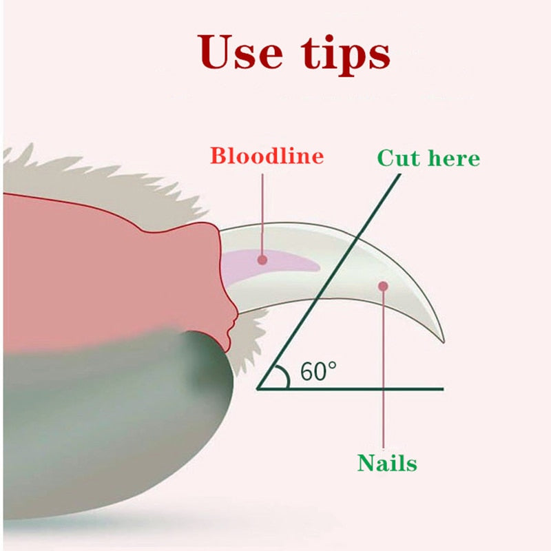 LED Light Professional Pet Nail Clipper For Small Dogs And Cats