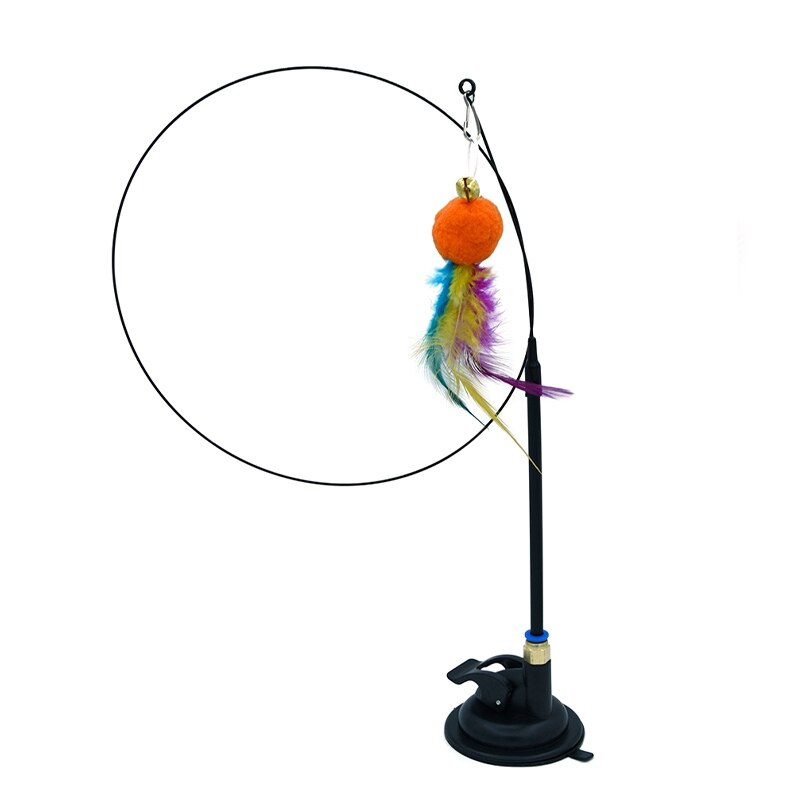 Handfree Teaser Wand With Suction Cup
