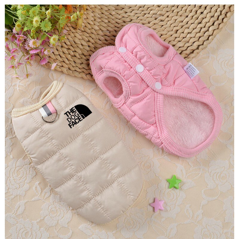 Winter Cotton Dog Vest Coats For Small Medium Dogs