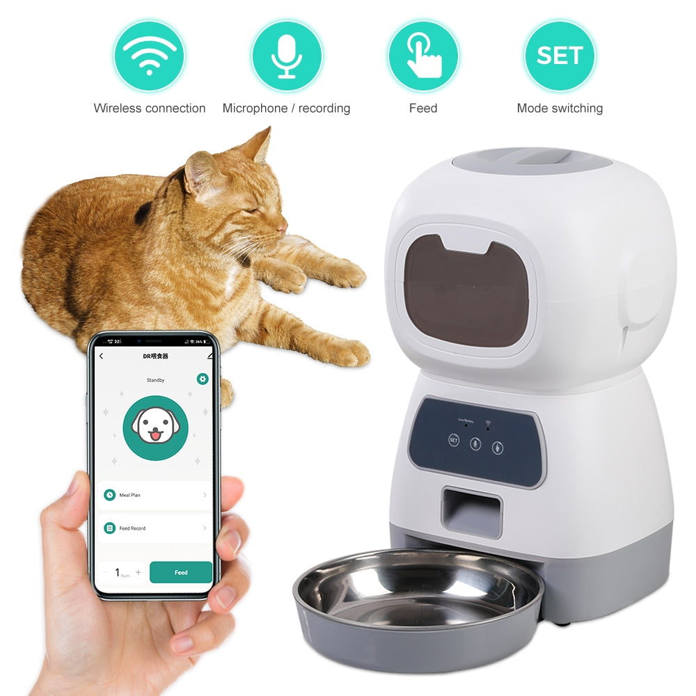 3.5l Smart Food Dispenser For Cats And Dogs