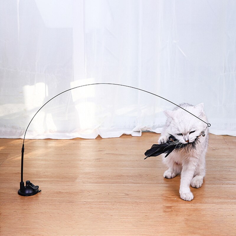 Handfree Teaser Wand With Suction Cup