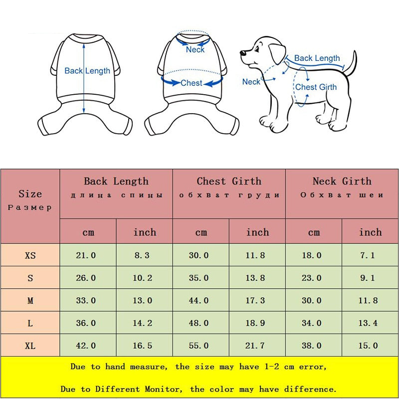 Winter Warm Pet Clothes For Small Dogs