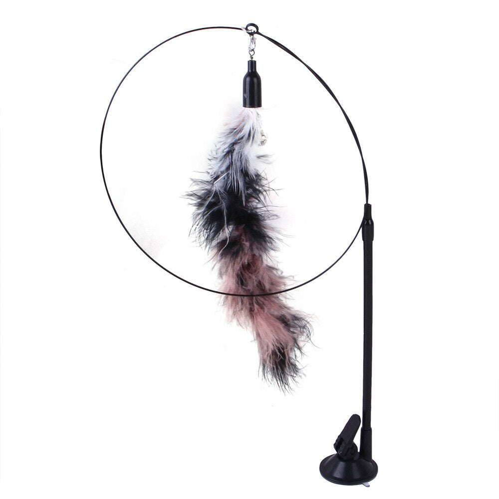 Handfree Teaser Wand With Suction Cup