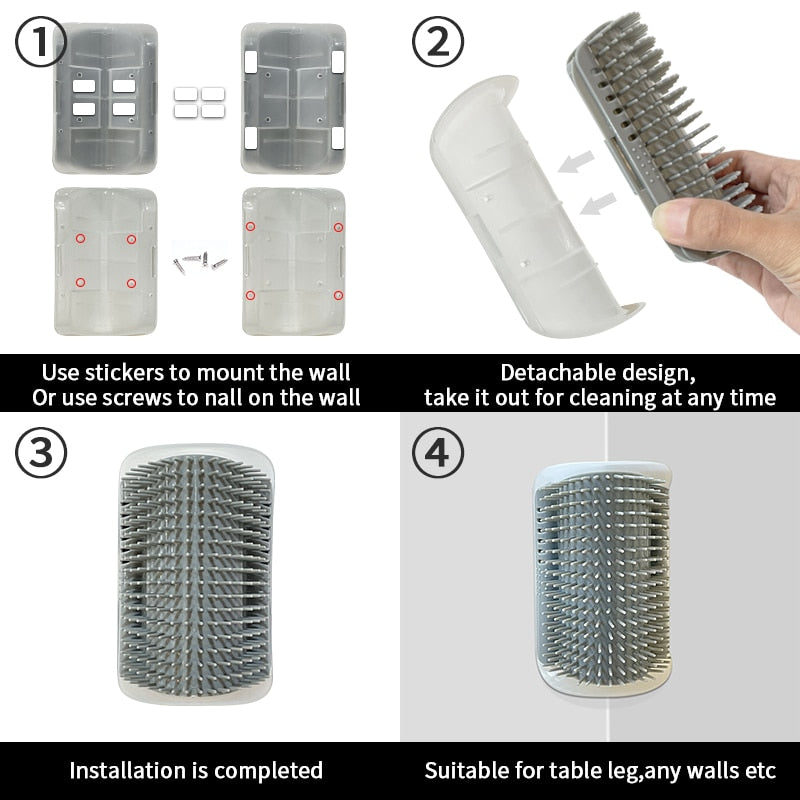 Wall Corner Massage Brush For Cats
