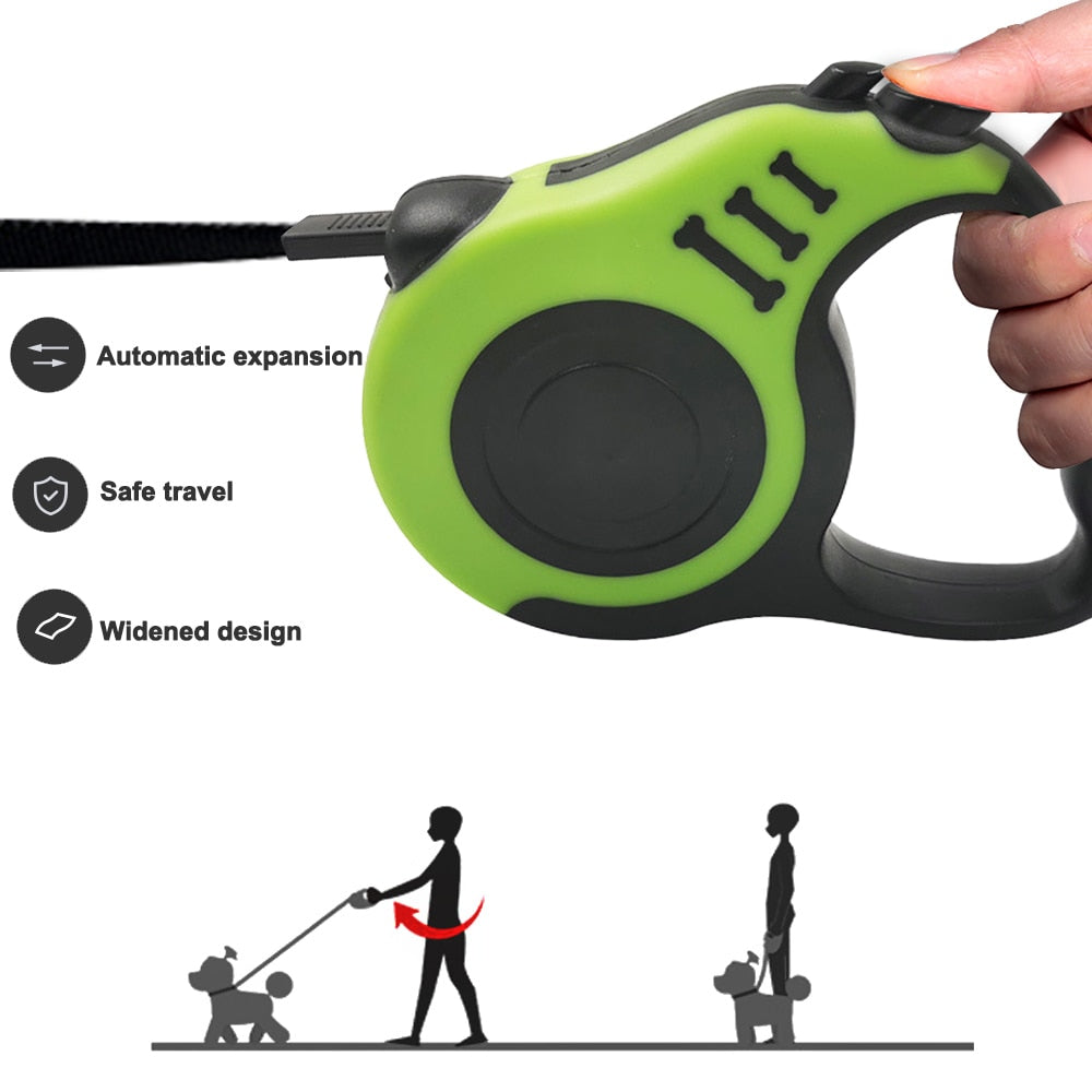 Durable Automatic Retractable Nylon Cat And Dog Leashes