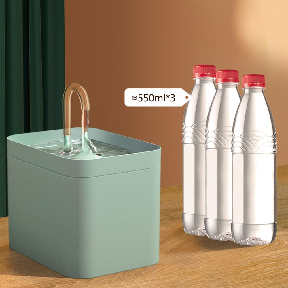 USB Electric 1.5L Auto Filter, Quiet & Clean Cat Drinker