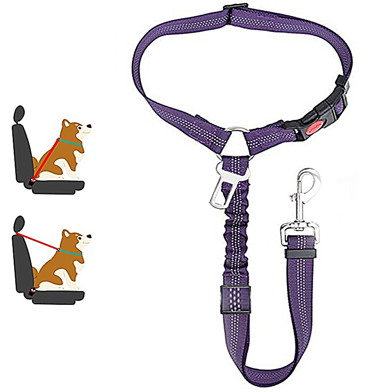 Adjustable Two-in-One Pet Car Safety Belt
