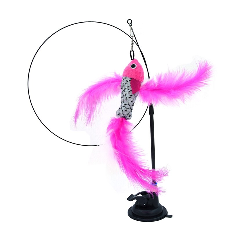 Handfree Teaser Wand With Suction Cup