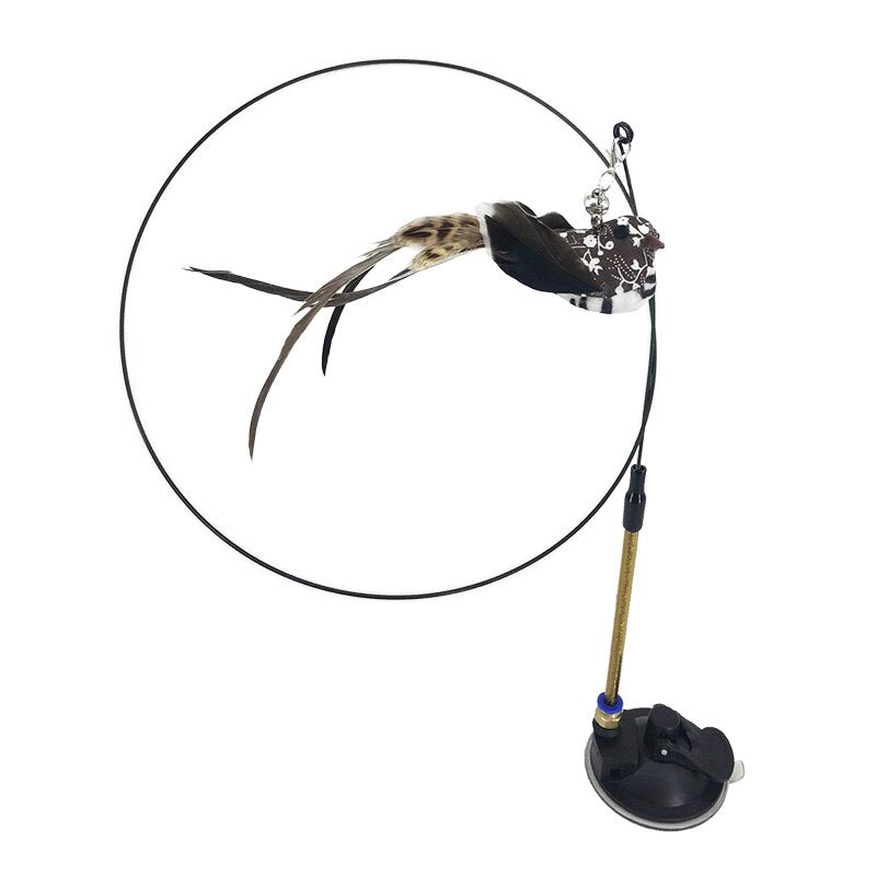 Handfree Teaser Wand With Suction Cup