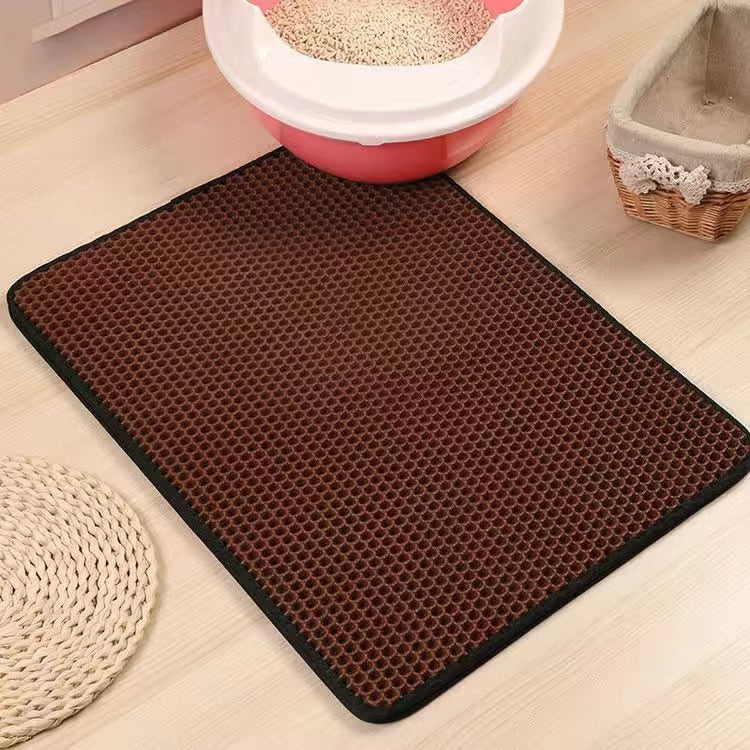 Waterproof Double Layer Cat Litter Box Mat