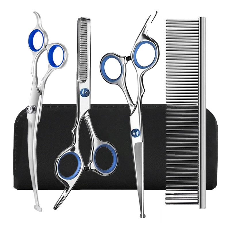 Professional Pet Grooming Scissors Set