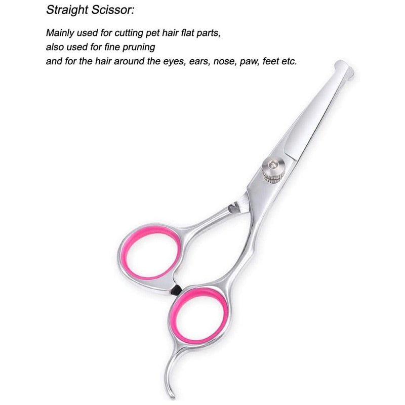 Professional Pet Grooming Scissors Set