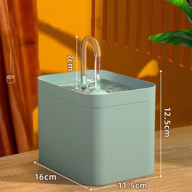 USB Electric 1.5L Auto Filter, Quiet & Clean Cat Drinker