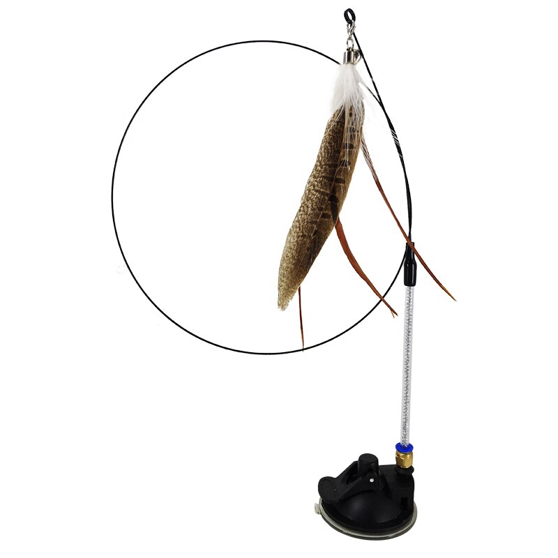 Handfree Teaser Wand With Suction Cup