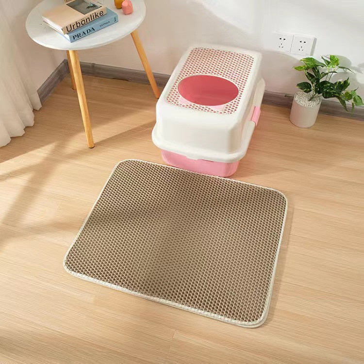 Waterproof Double Layer Cat Litter Box Mat