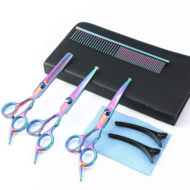 Professional Pet Grooming Scissors Set