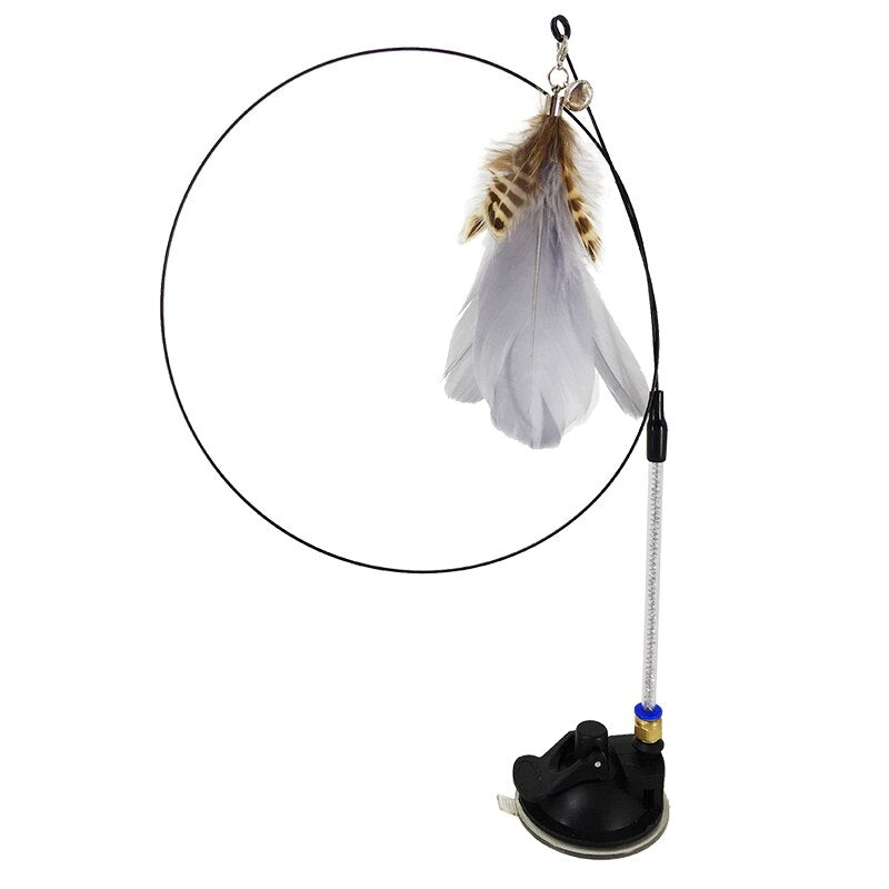 Handfree Teaser Wand With Suction Cup