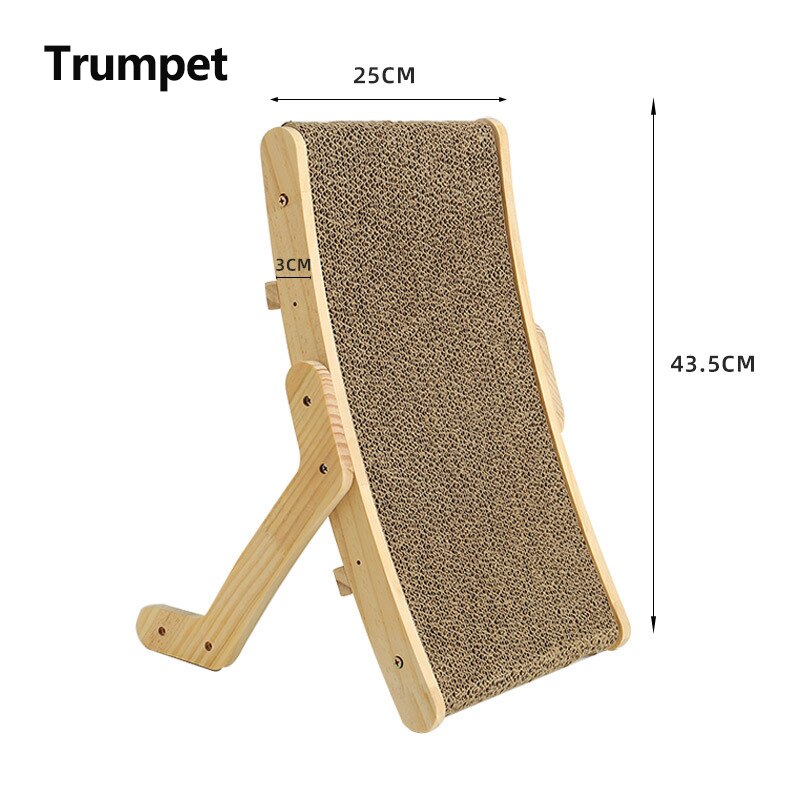 3-in-1 Wooden Cat Scratcher