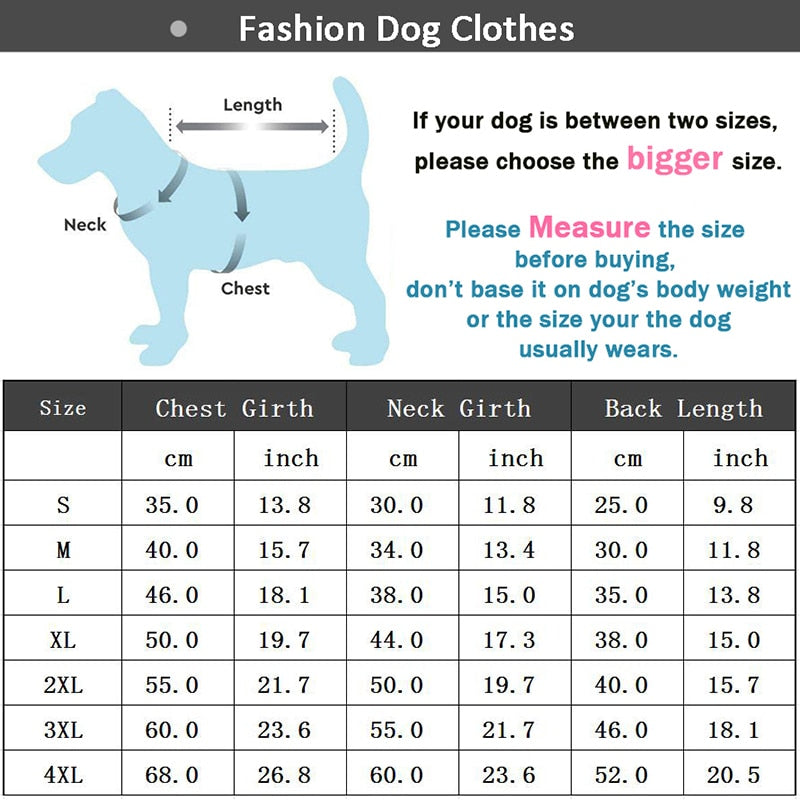 Winter Dog Jacket For Small And Medium Dogs