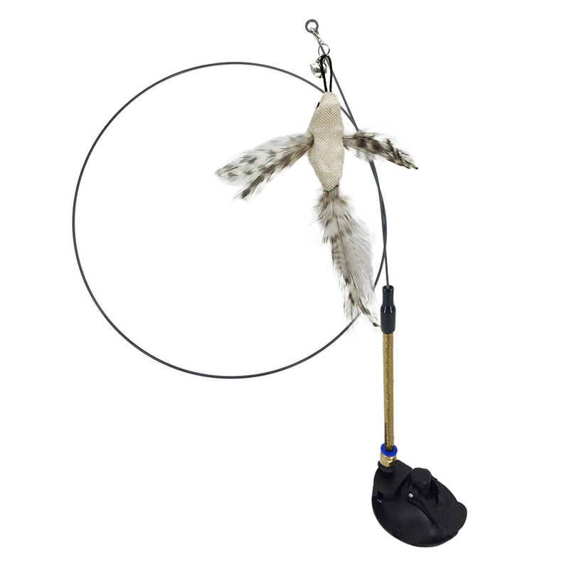 Handfree Teaser Wand With Suction Cup