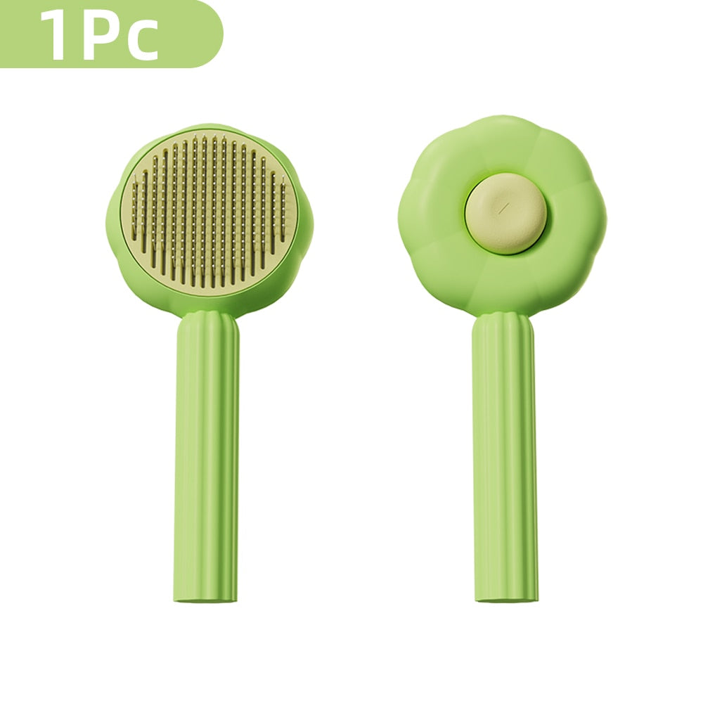 Pet Grooming Needle Brush With Magic Massage Comb