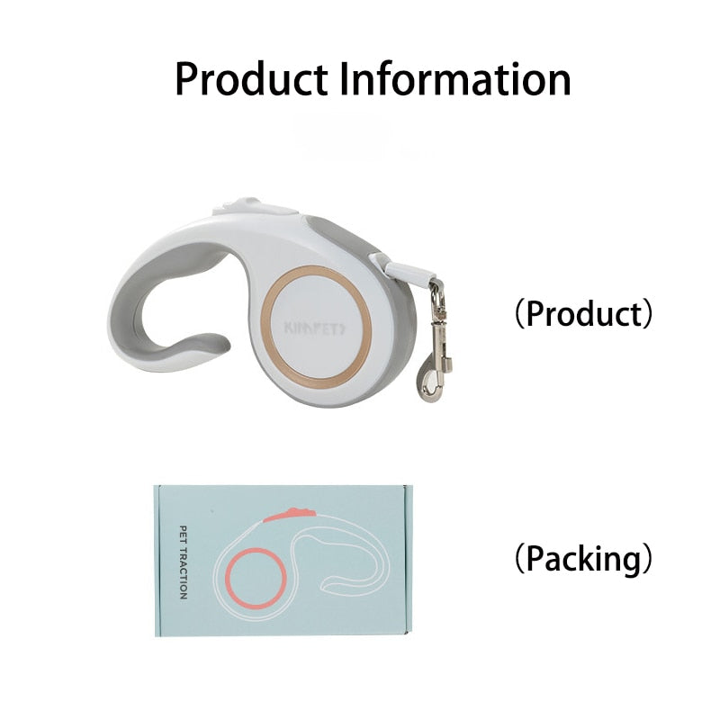 Kimpets 3m/5m Retractable Dog Leash