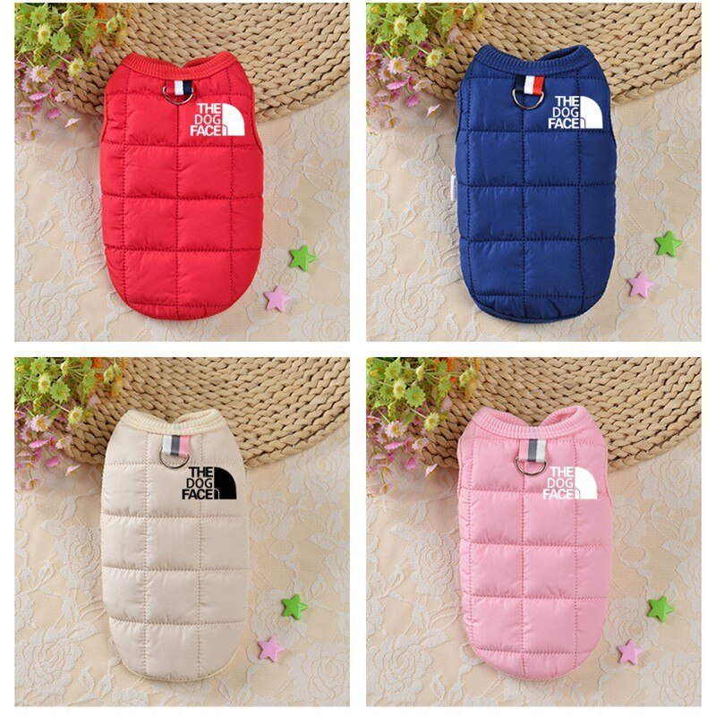 Winter Cotton Dog Vest Coats For Small Medium Dogs