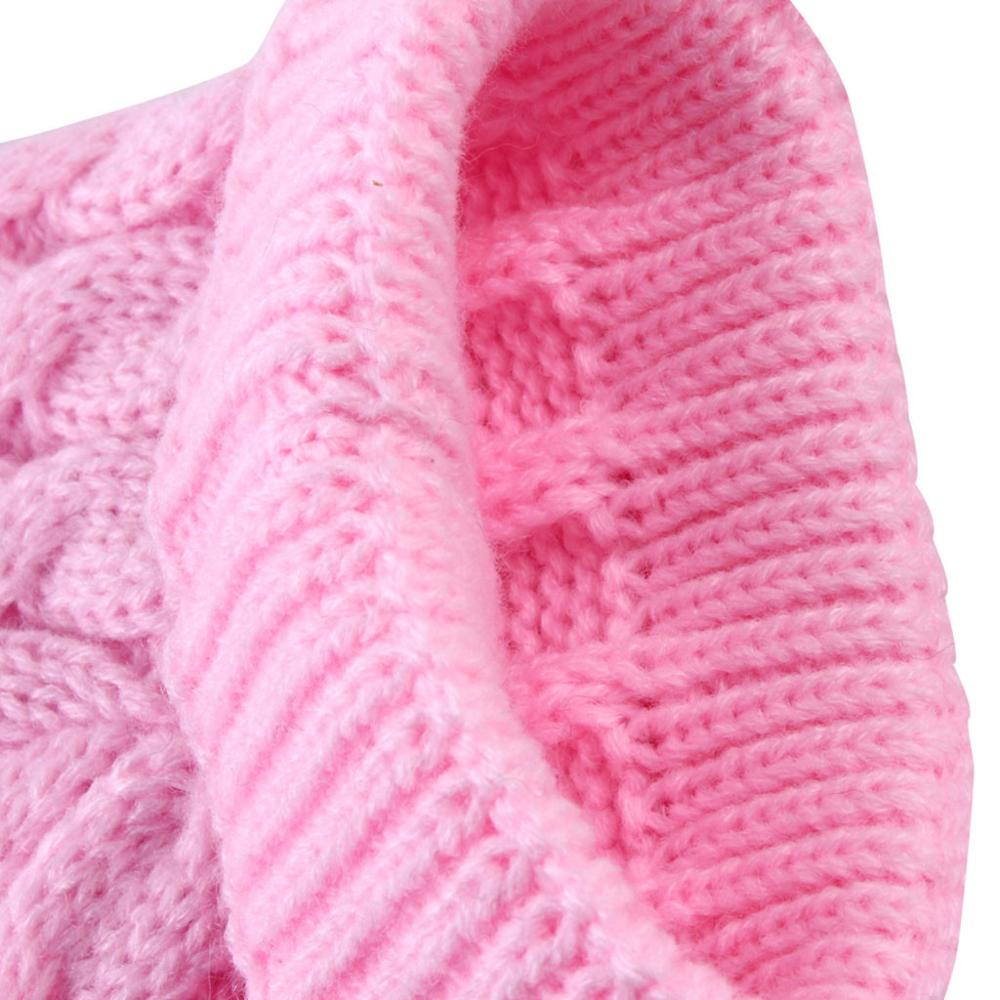 High Collar Solid Color Sweater for Dogs