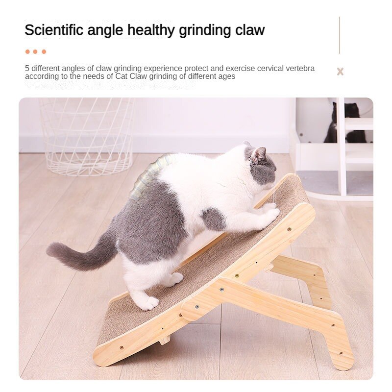 3-in-1 Wooden Cat Scratcher