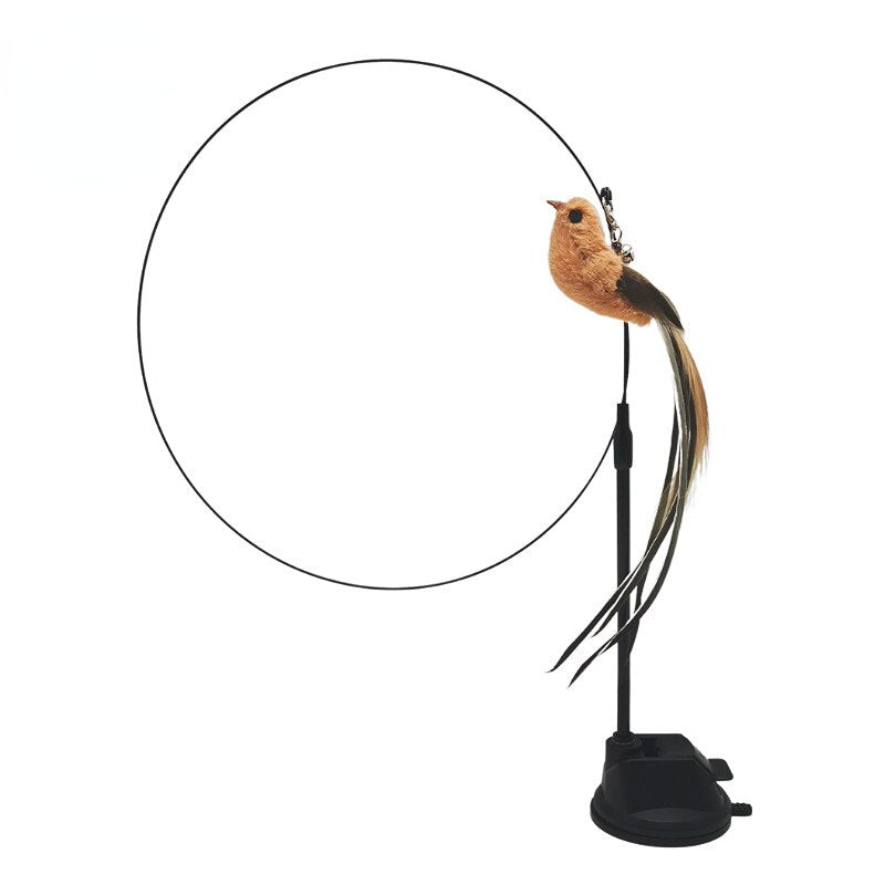 Handfree Teaser Wand With Suction Cup