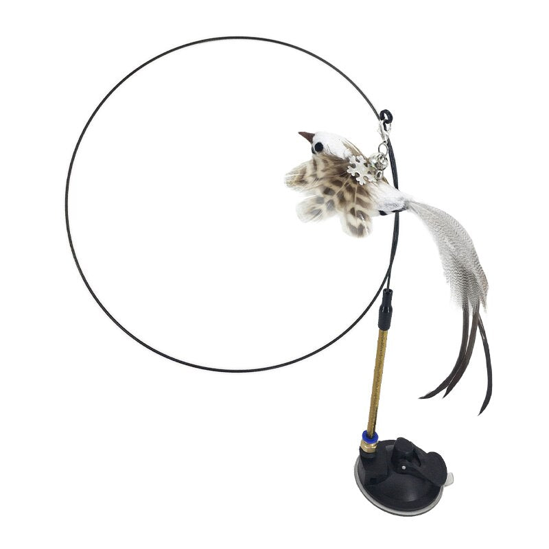 Handfree Teaser Wand With Suction Cup