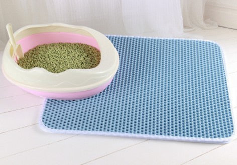 Waterproof Double Layer Cat Litter Box Mat