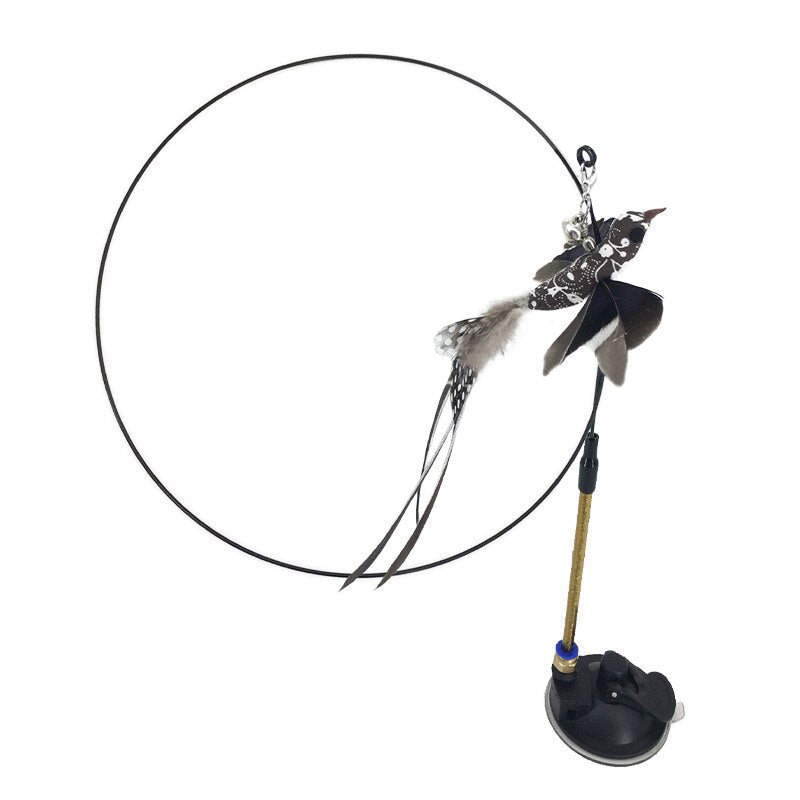 Handfree Teaser Wand With Suction Cup