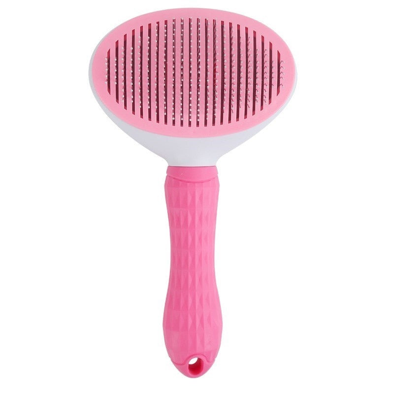 Self-Cleaning Pet Hair Remover Brush For Dogs And Cats