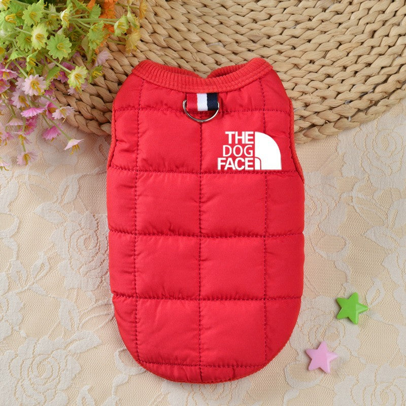 Winter Cotton Dog Vest Coats For Small Medium Dogs