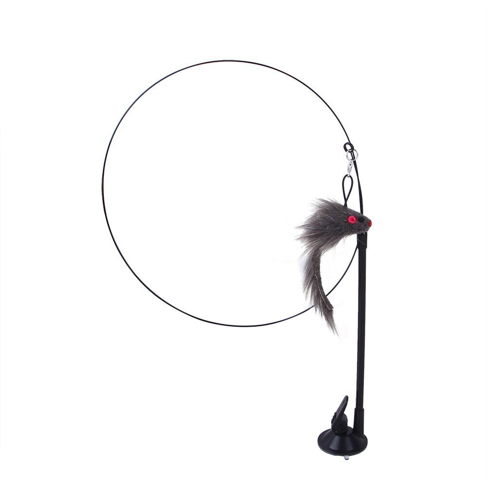 Handfree Teaser Wand With Suction Cup