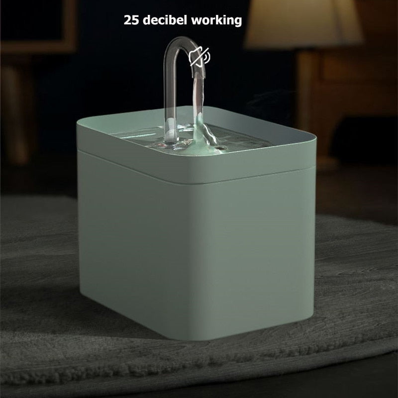 USB Electric 1.5L Auto Filter, Quiet & Clean Cat Drinker