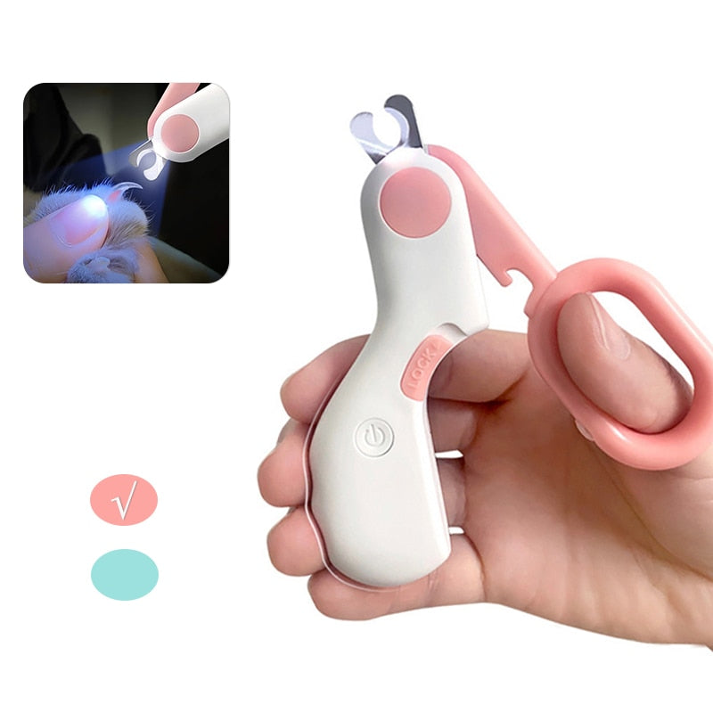 LED Light Professional Pet Nail Clipper For Small Dogs And Cats