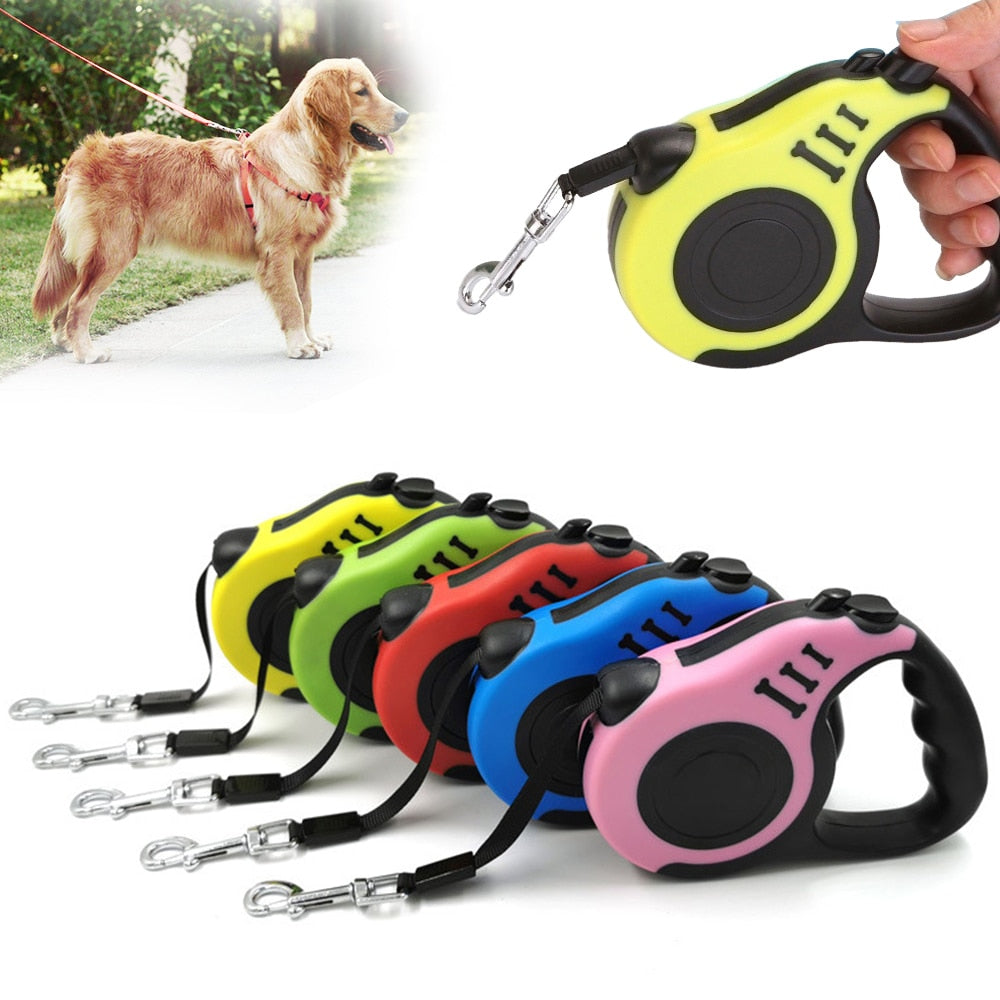 Durable Automatic Retractable Nylon Cat And Dog Leashes